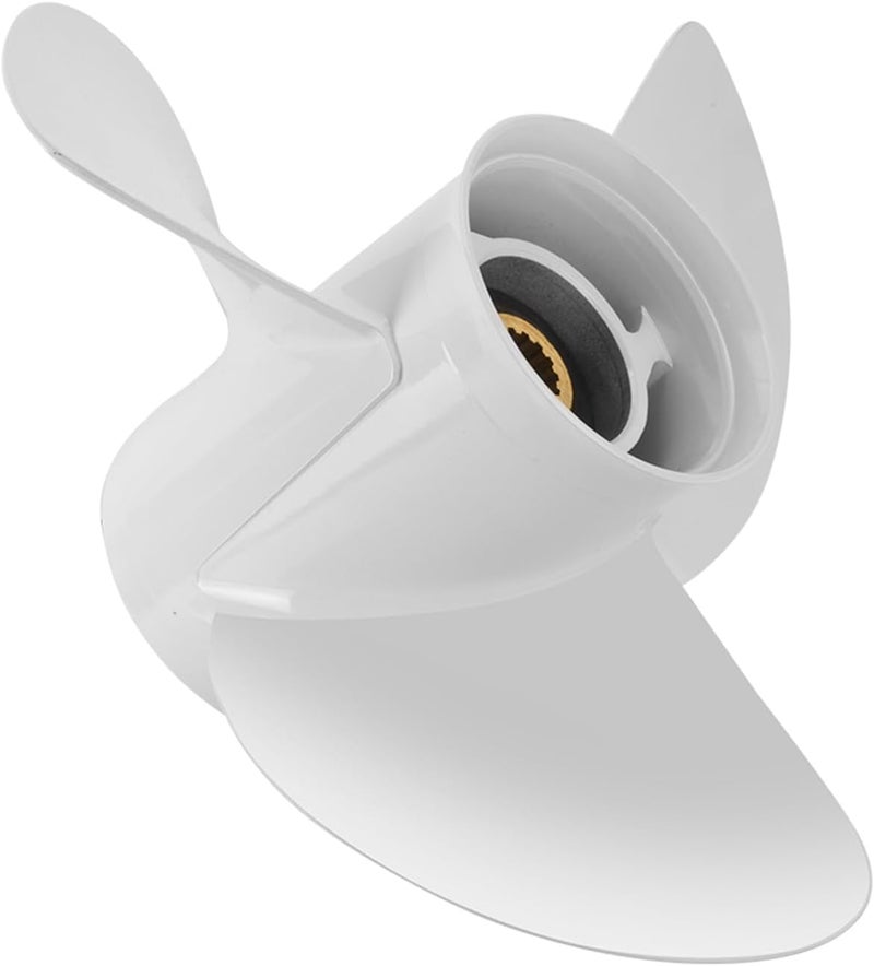 VIF Aluminum Boat Propeller with Yamaha 60HP 70HP 75HP 80HP 85HP 90HP 115HP 130HP Outboard Engines,15 Tooth, Rh - Image 1